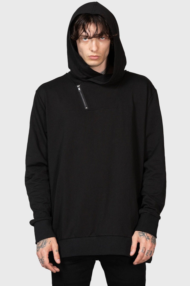 Killstar Nighttime Demise Hoodie Černé | OWSCJV-123
