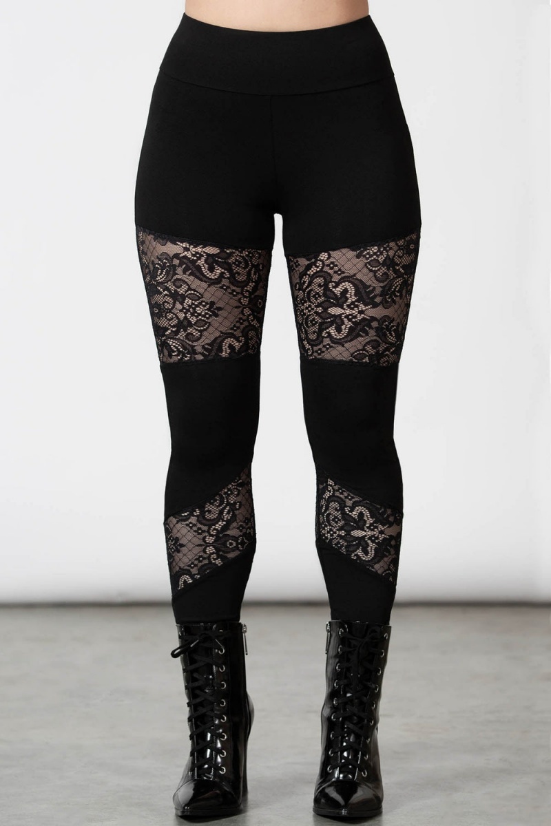 Killstar Nixie Leggings Černé | VSEDTN-098