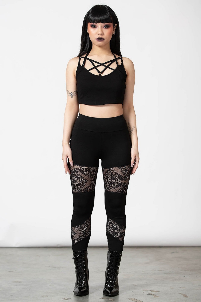 Killstar Nixie Leggings Černé | VSEDTN-098