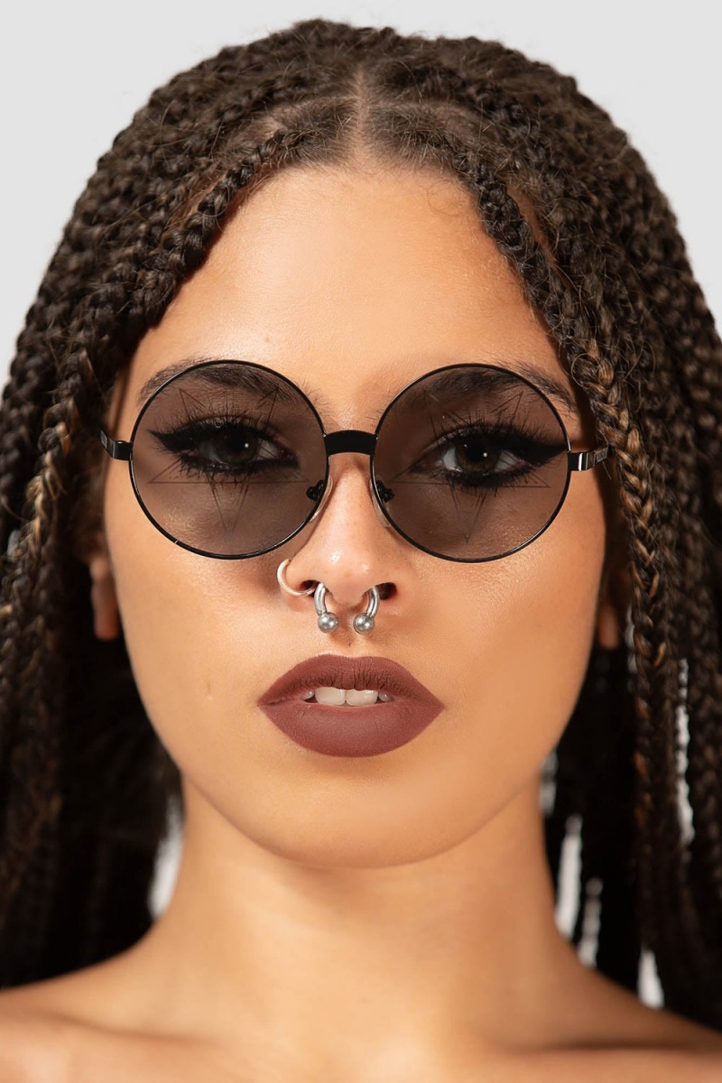 Killstar Nocturnal Daze Sunglasses [B] Černé | YQFVOA-305