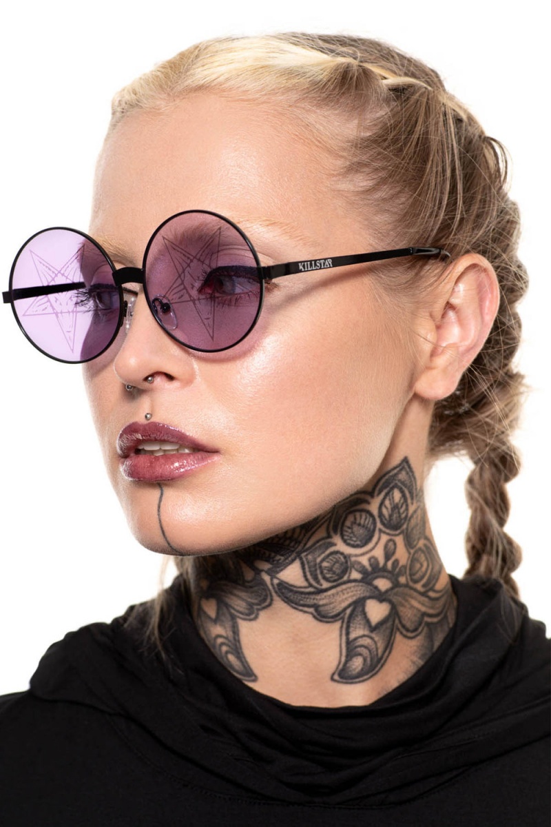 Killstar Nocturnal Daze Sunglasses [LILAC] Lilac | RGYEPD-576