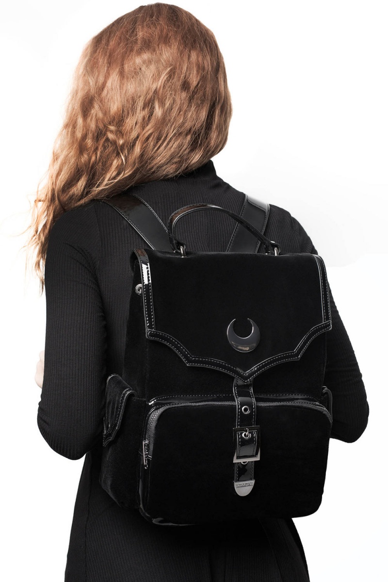 Killstar Nyah Backpack Černé | QEMGSC-859