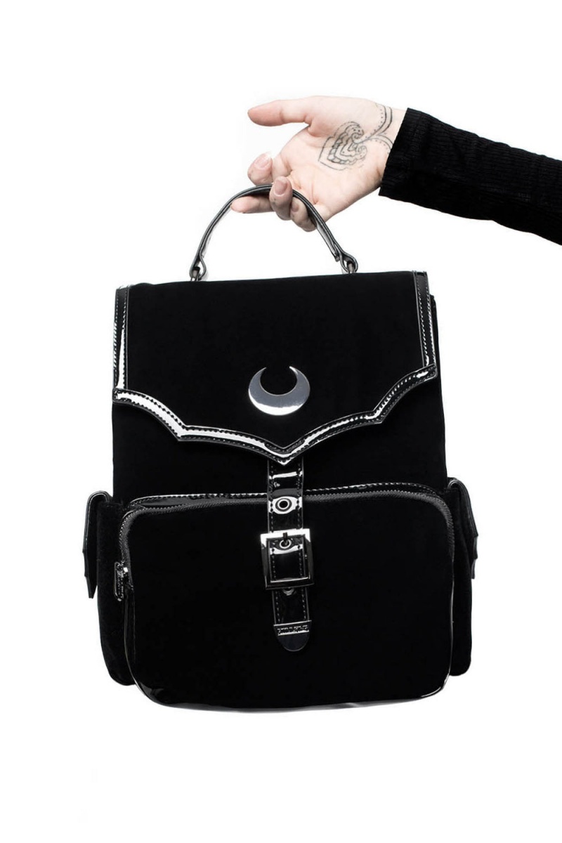 Killstar Nyah Backpack Černé | QEMGSC-859
