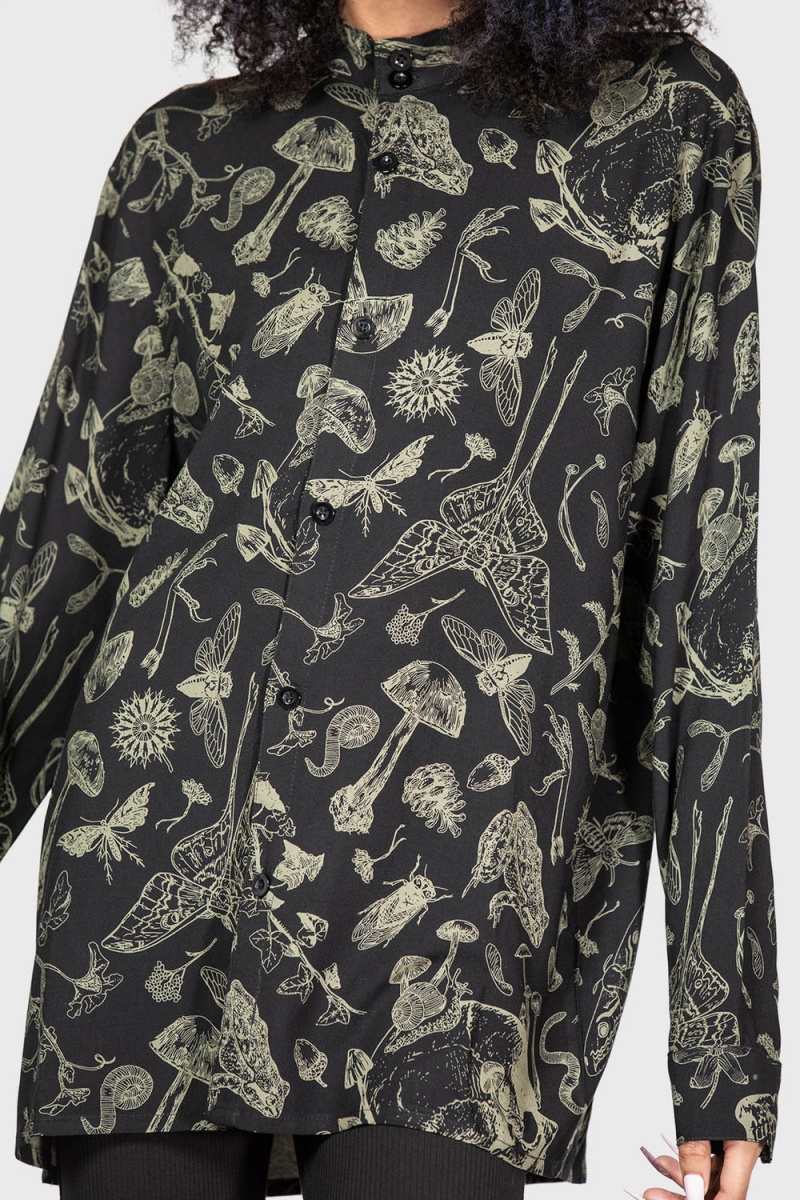 Killstar Odonata Shirt Černé | YPIEHX-813