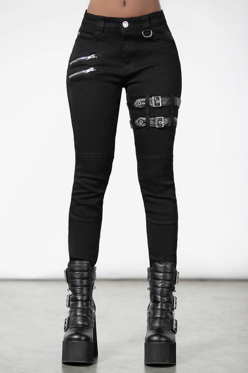 Killstar On The Horizon Jeans Černé | ABJYKO-647