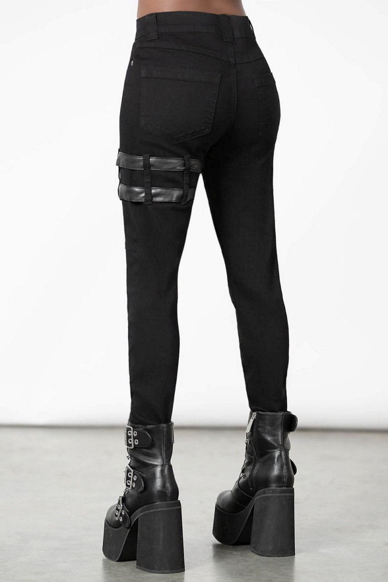Killstar On The Horizon Jeans Černé | ABJYKO-647