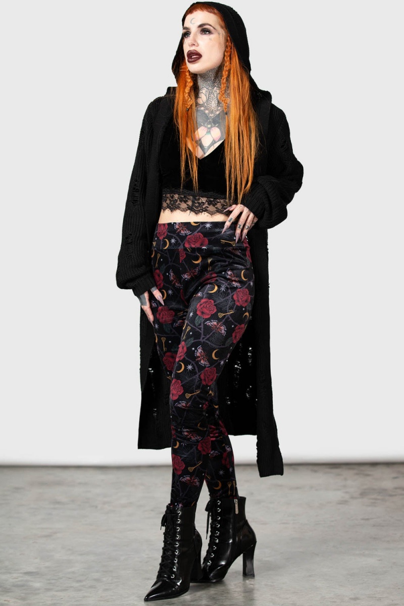 Killstar Ora Leggings Černé | IBPGSJ-217