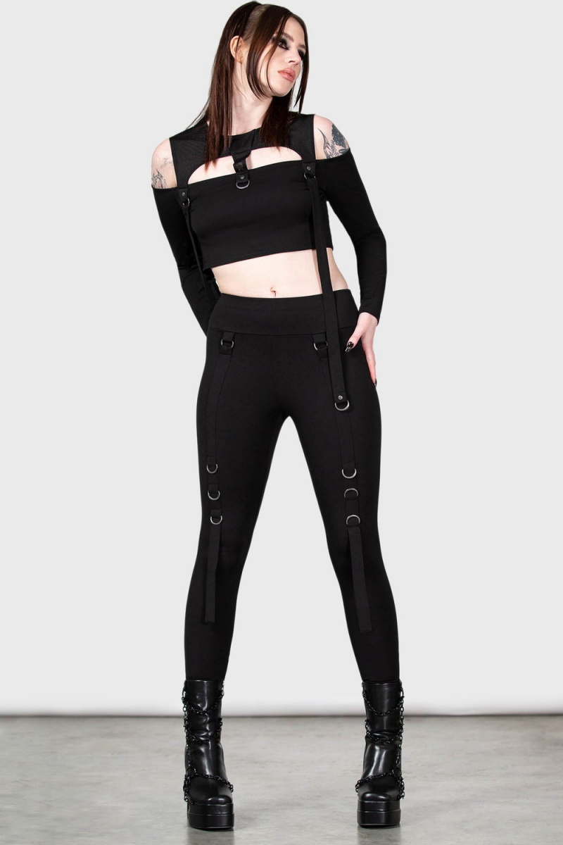 Killstar Oryx Leggings Černé | TKMIOH-507