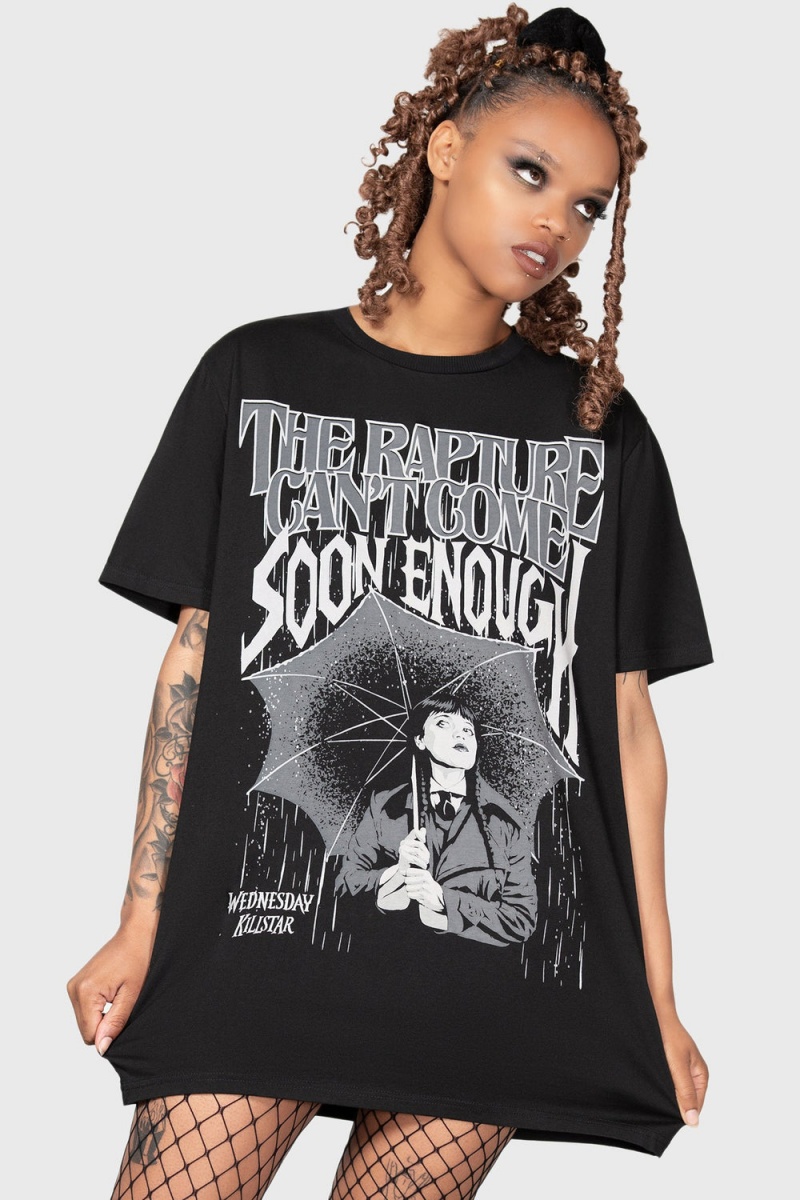 Killstar Outcasts Are In T-Shirt Černé | ZENCVD-678