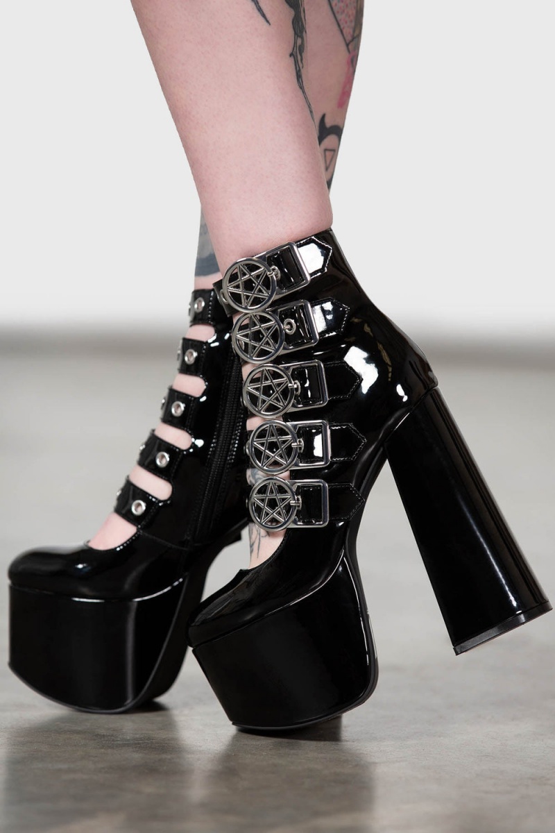Killstar Panic Platformy Shoes Černé | UWYGOQ-630