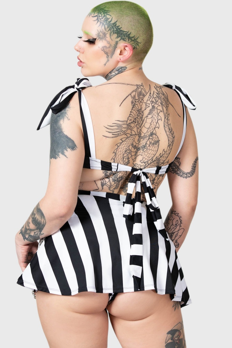 Killstar Pantha's Prowl Swim Skirt Černé | EDUZPK-276