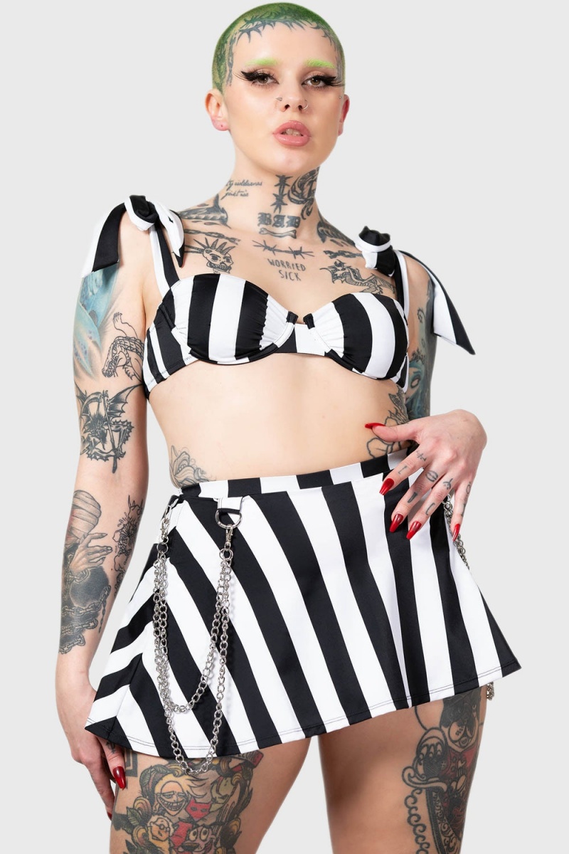 Killstar Pantha\'s Prowl Swim Skirt Černé | EDUZPK-276