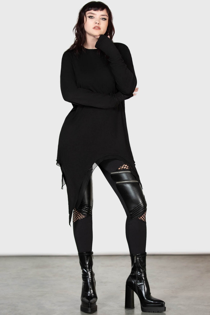 Killstar Parasite Top Černé | MWGAVT-530