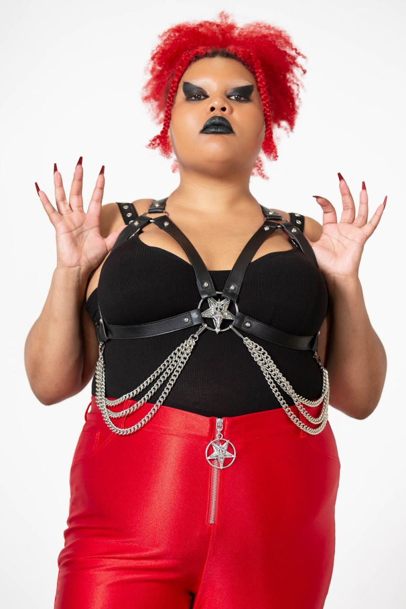 Killstar Party Ghoul Harness [PLUS] Černé | GQBOJR-142