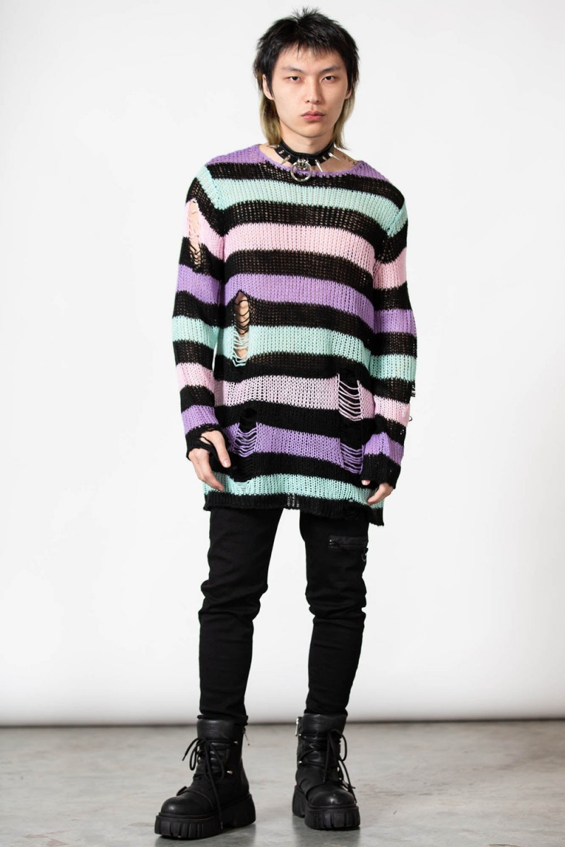 Killstar Pastel Punk Knit Svetrové Multi | MYBVIX-458