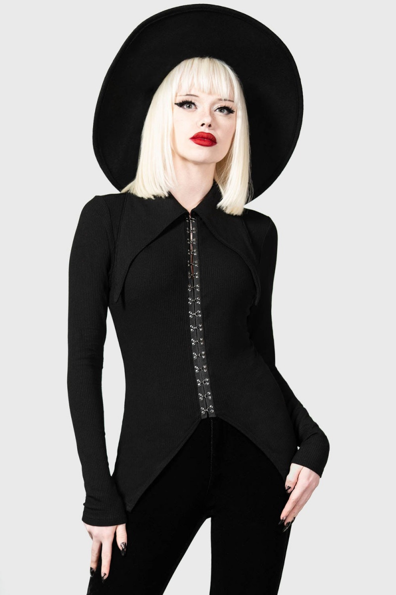 Killstar Phenex Shirt Černé | SNDKLY-752