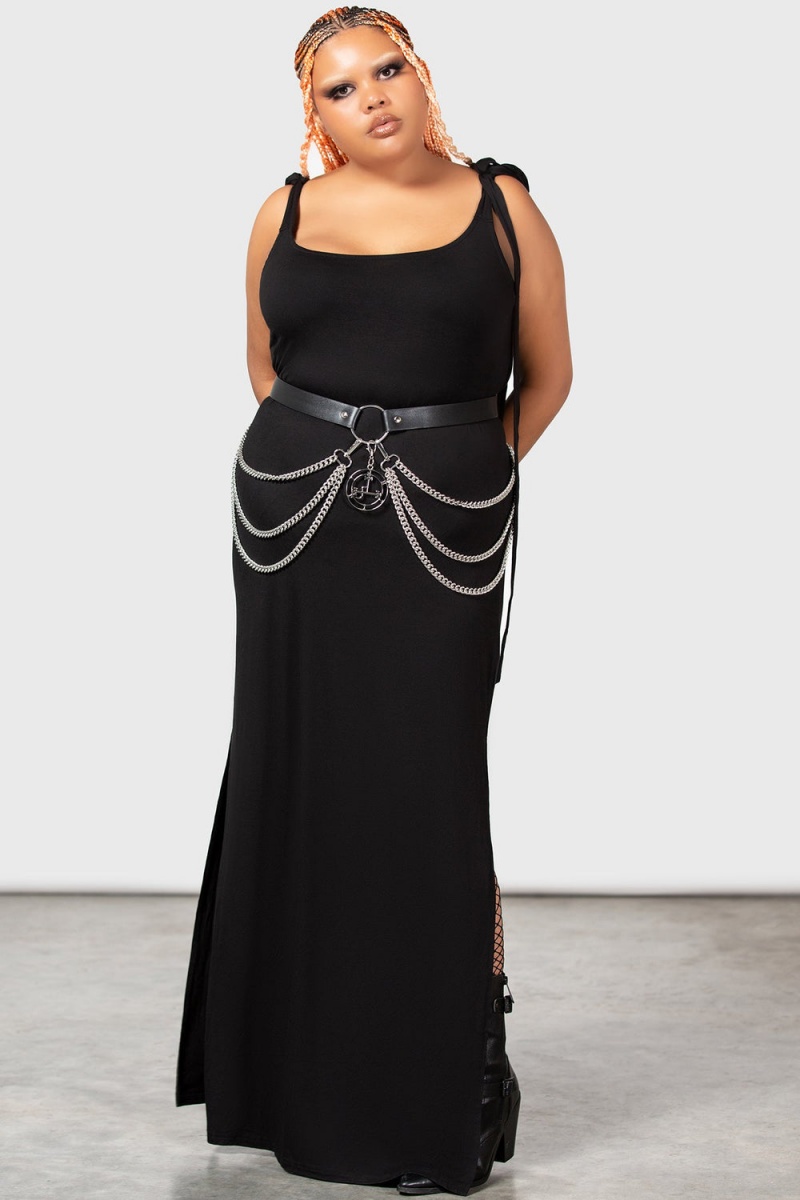Killstar Poised Opulence Belt [PLUS] Černé | MKUOZI-327