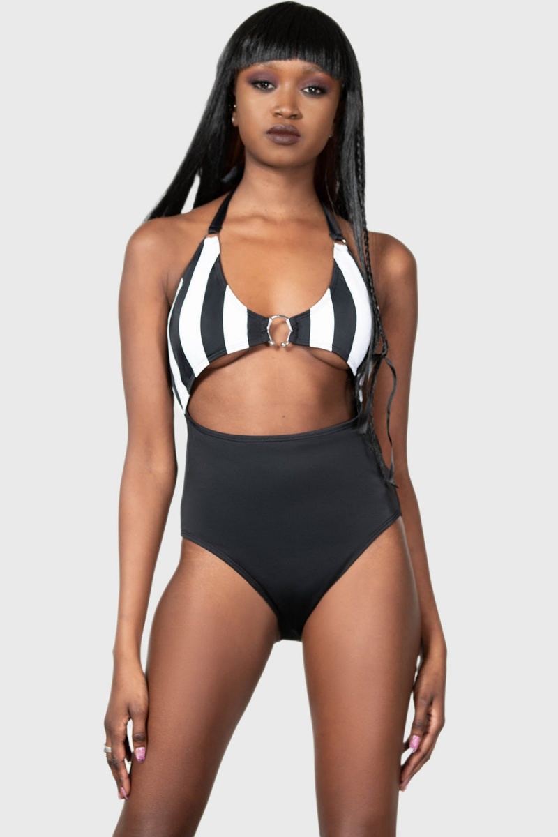 Killstar Pollienar Swimsuit Černé | ZOHYBN-128