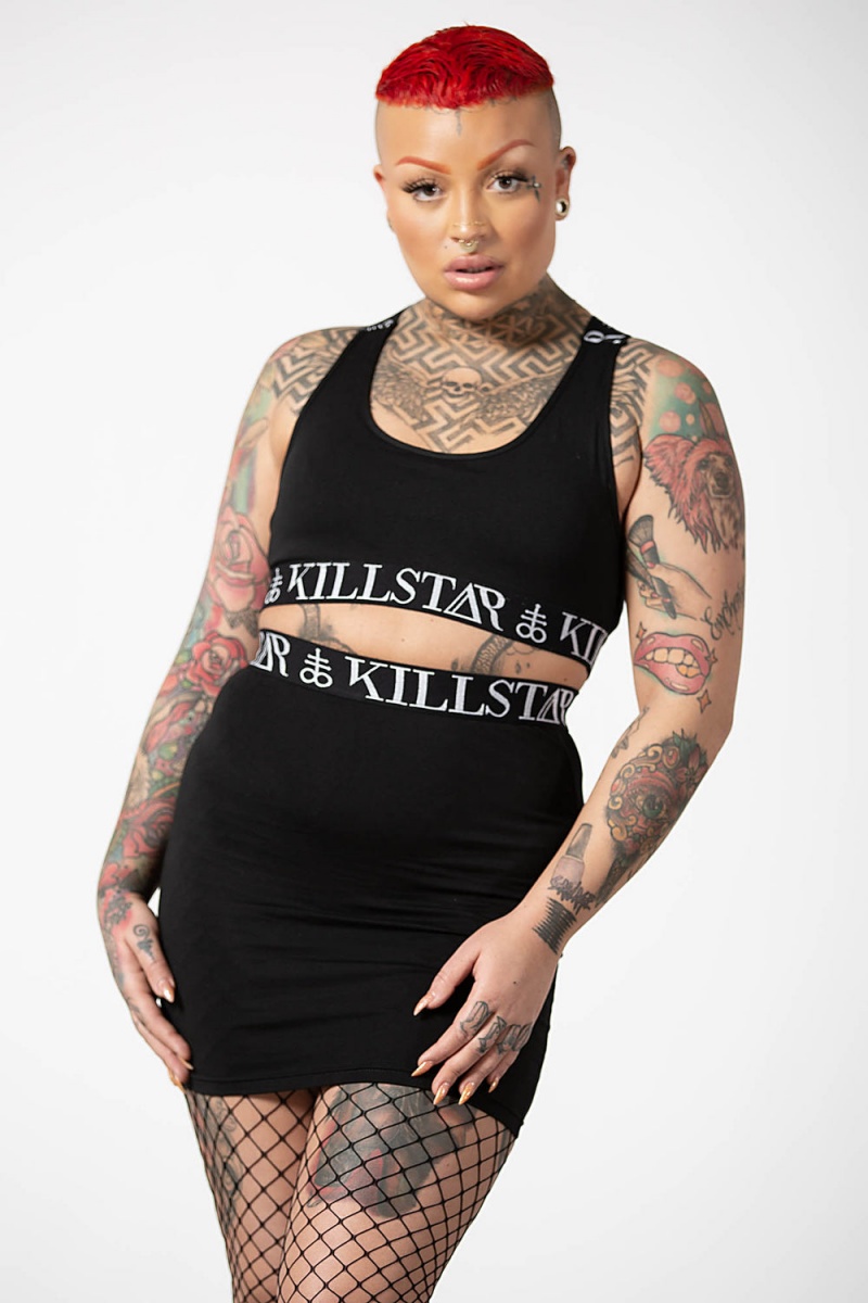 Killstar Prime Time Mini Skirt Černé | UIMWQF-031
