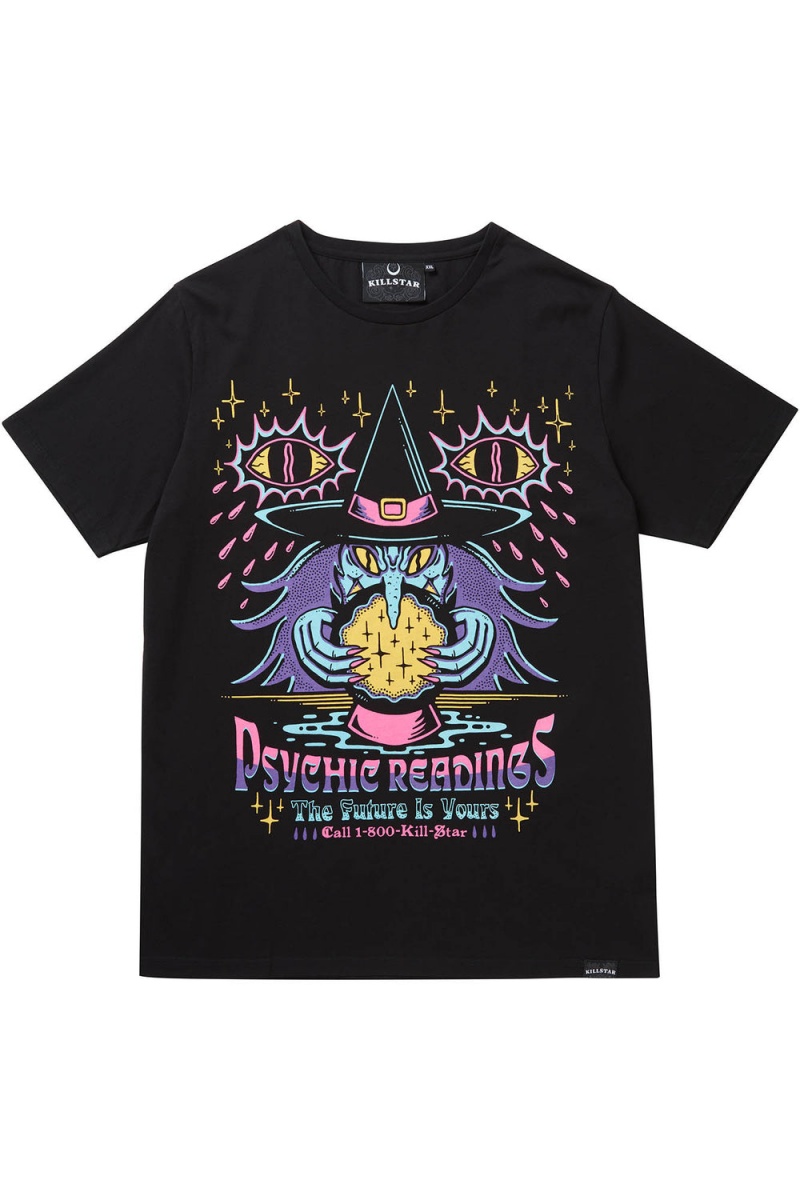Killstar Psychic Reading T-Shirt Černé | ROHAVW-132