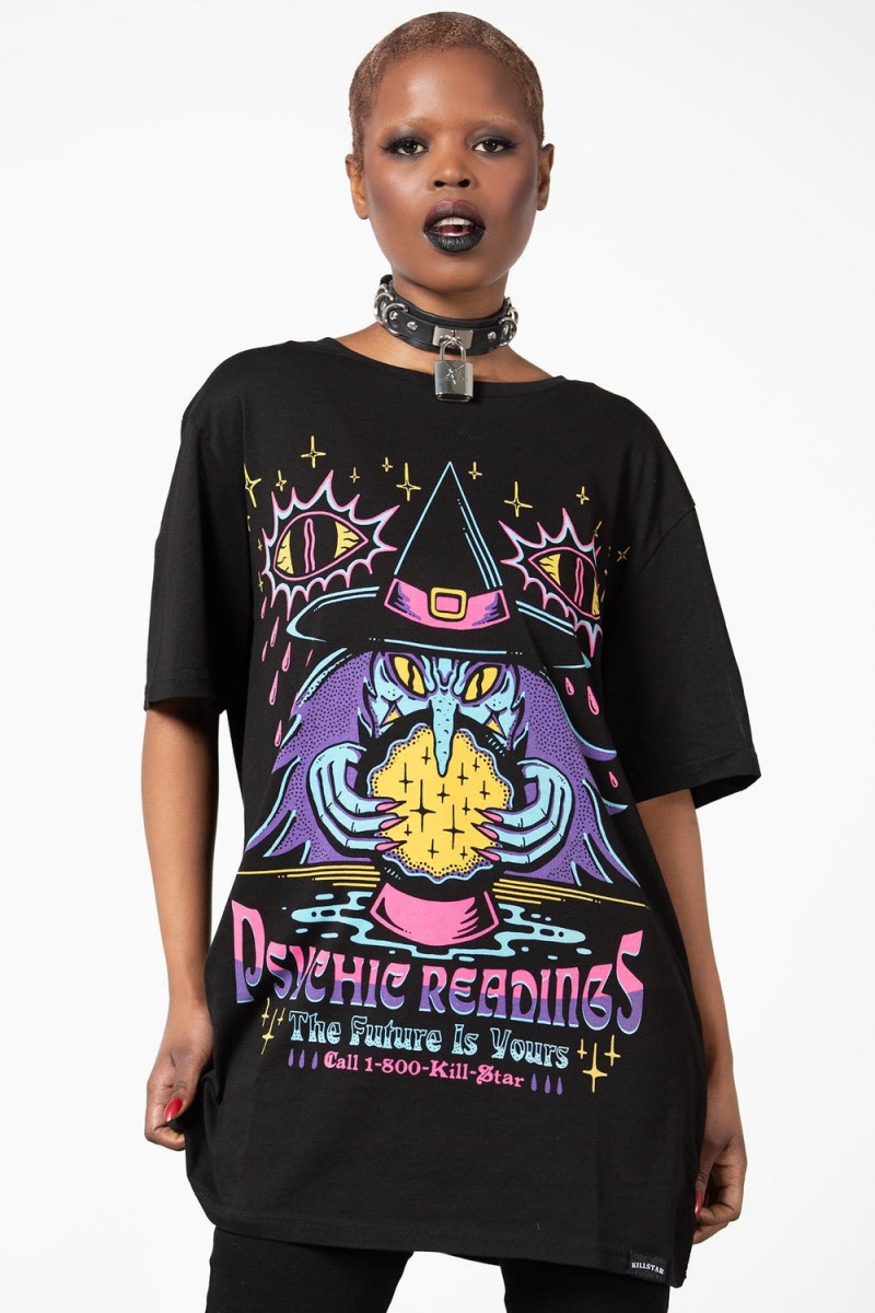 Killstar Psychic Reading T-Shirt Černé | ROHAVW-132