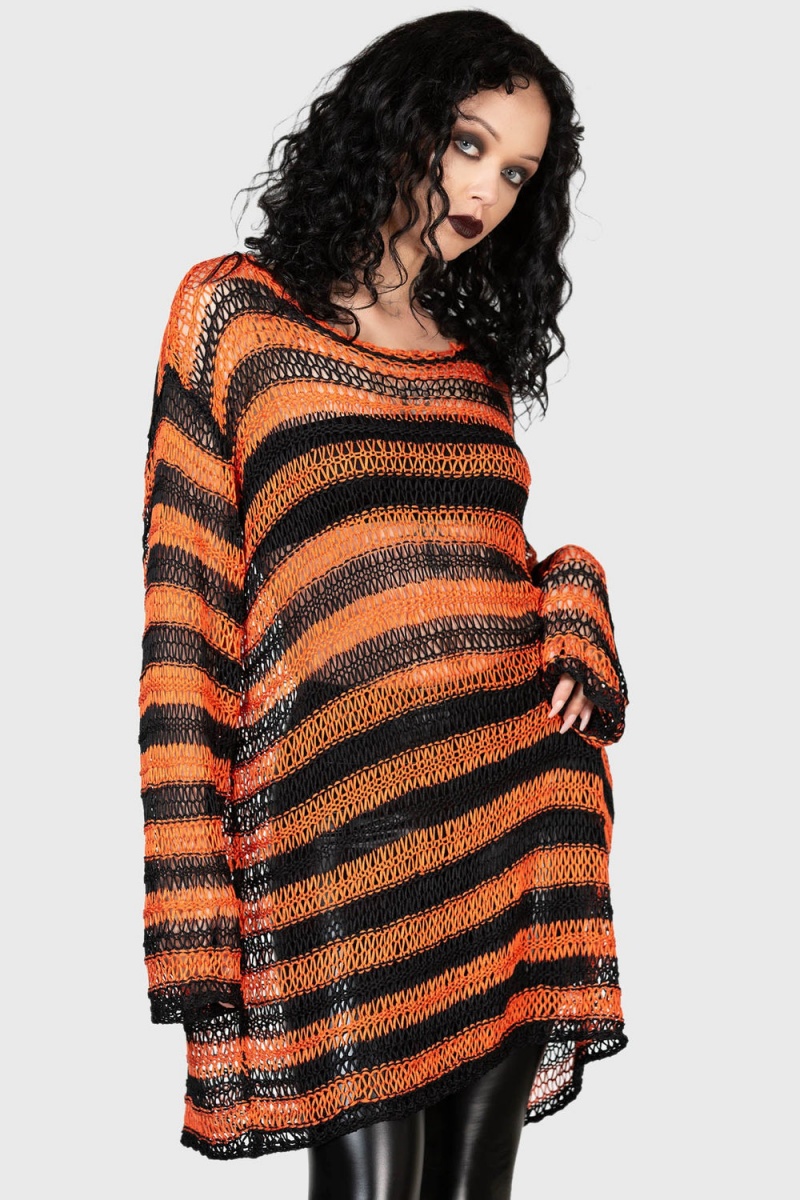 Killstar Pumpkin Patch Svetrové Oranžové | KNGMQB-468