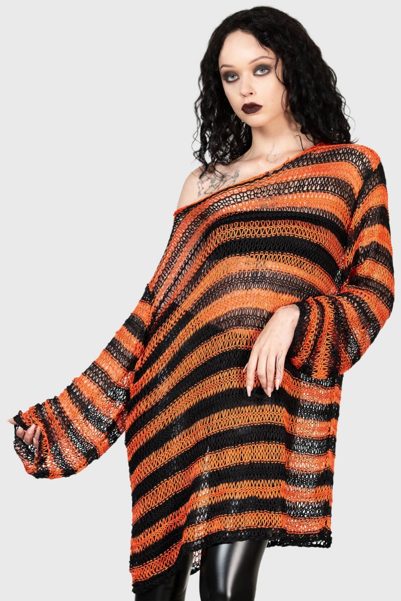 Killstar Pumpkin Patch Svetrové Oranžové | KNGMQB-468
