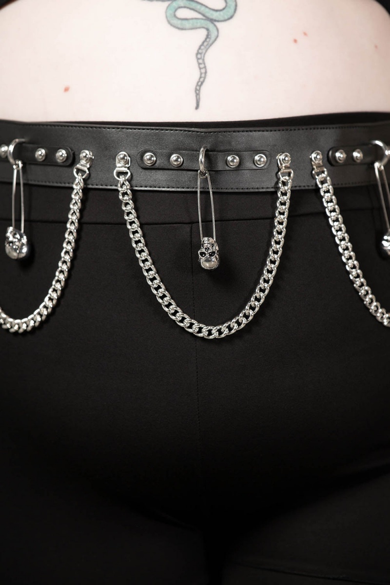 Killstar Punktured Belt [PLUS] Černé | UECTBV-892