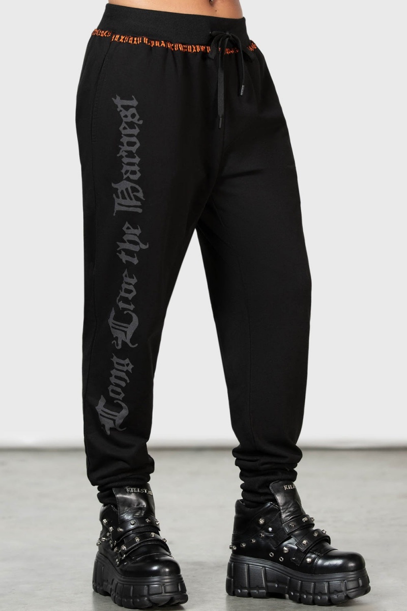 Killstar Reaping Time Joggers Černé | HUZFKD-576
