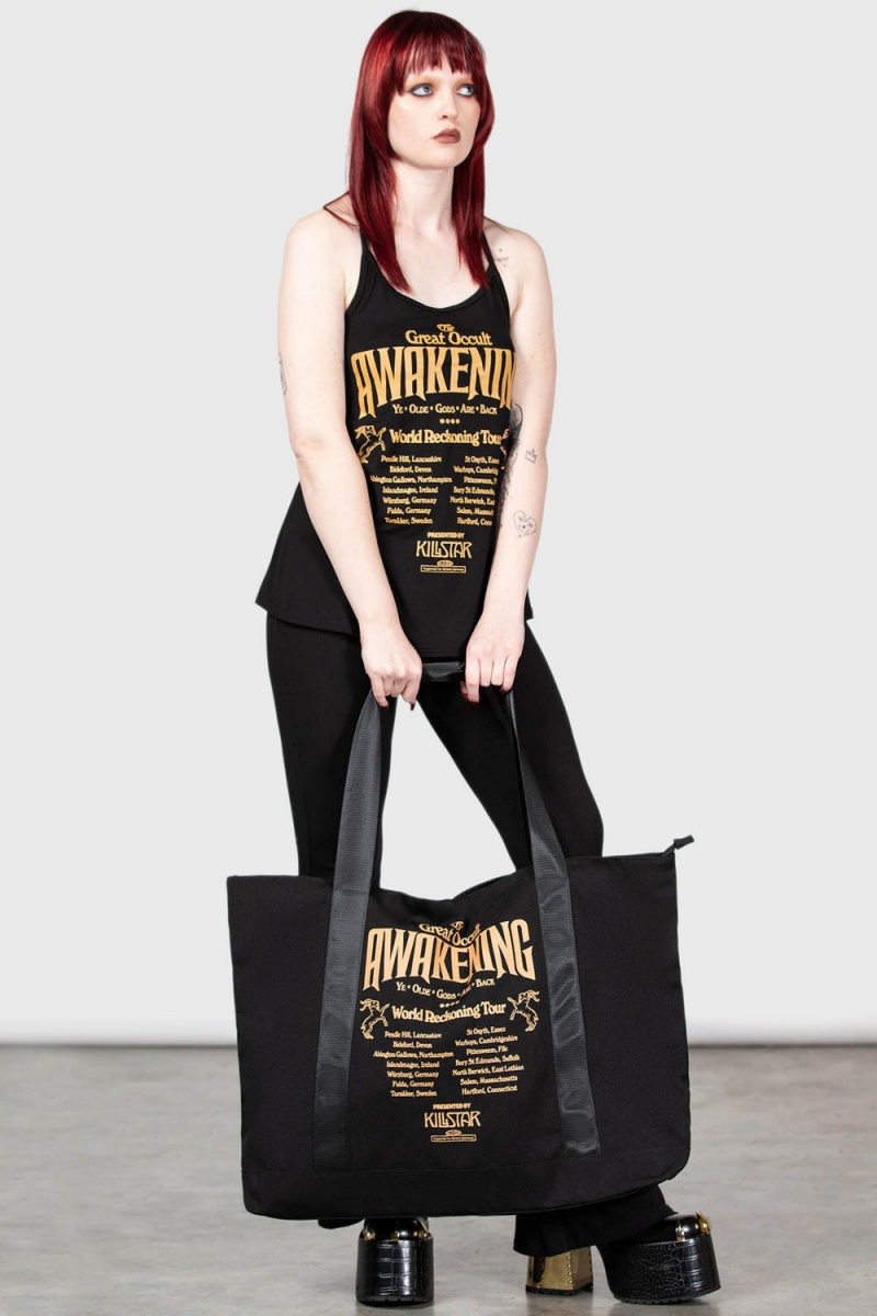 Killstar Reckoning Tote Bag Černé | SMLZFP-059