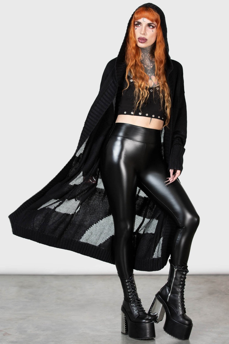 Killstar Red Rains Cardigan Černé | OIHXRW-236