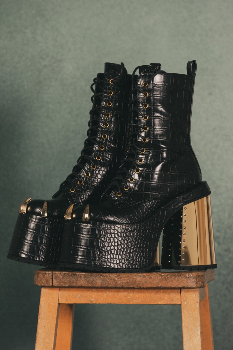 Killstar Repetilia Boots Černé | AYTZXK-108
