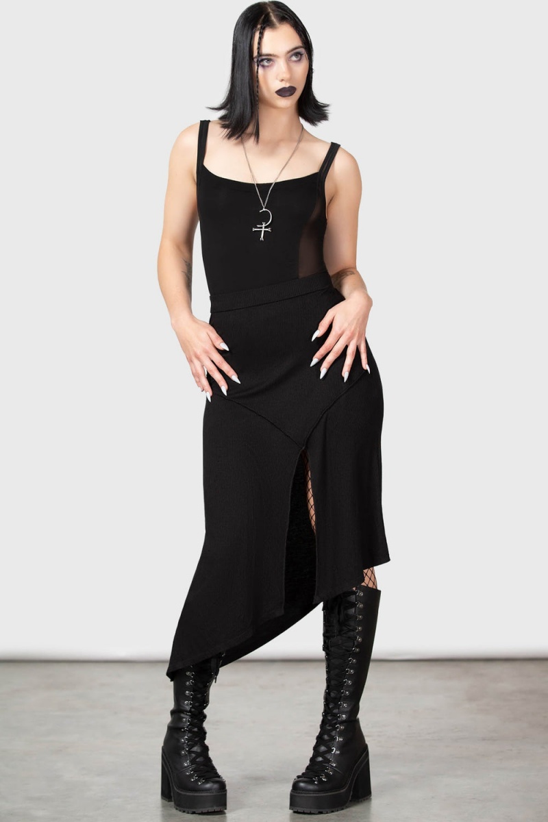 Killstar Reya Bodysuit Černé | NOCDZH-704