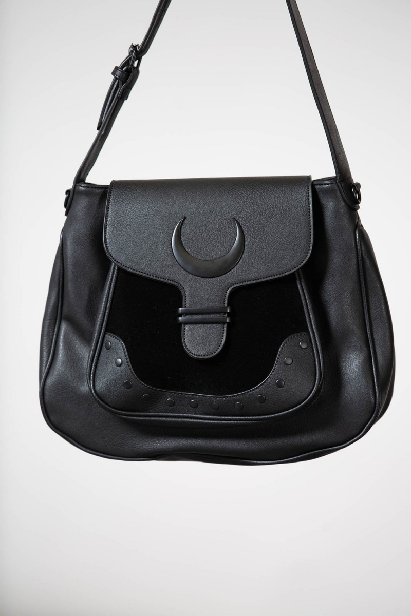 Killstar Sacred Moon Satchel Bag Černé | GKBQCJ-395