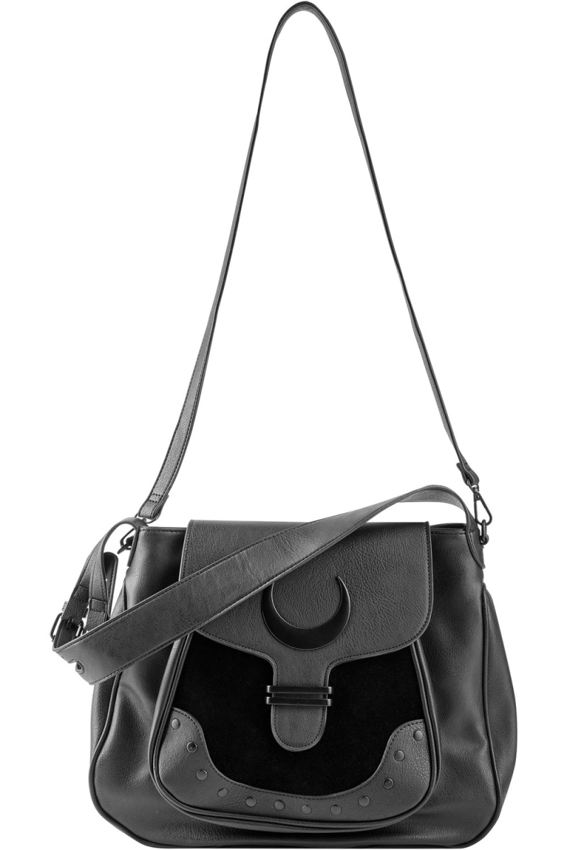 Killstar Sacred Moon Satchel Bag Černé | GKBQCJ-395