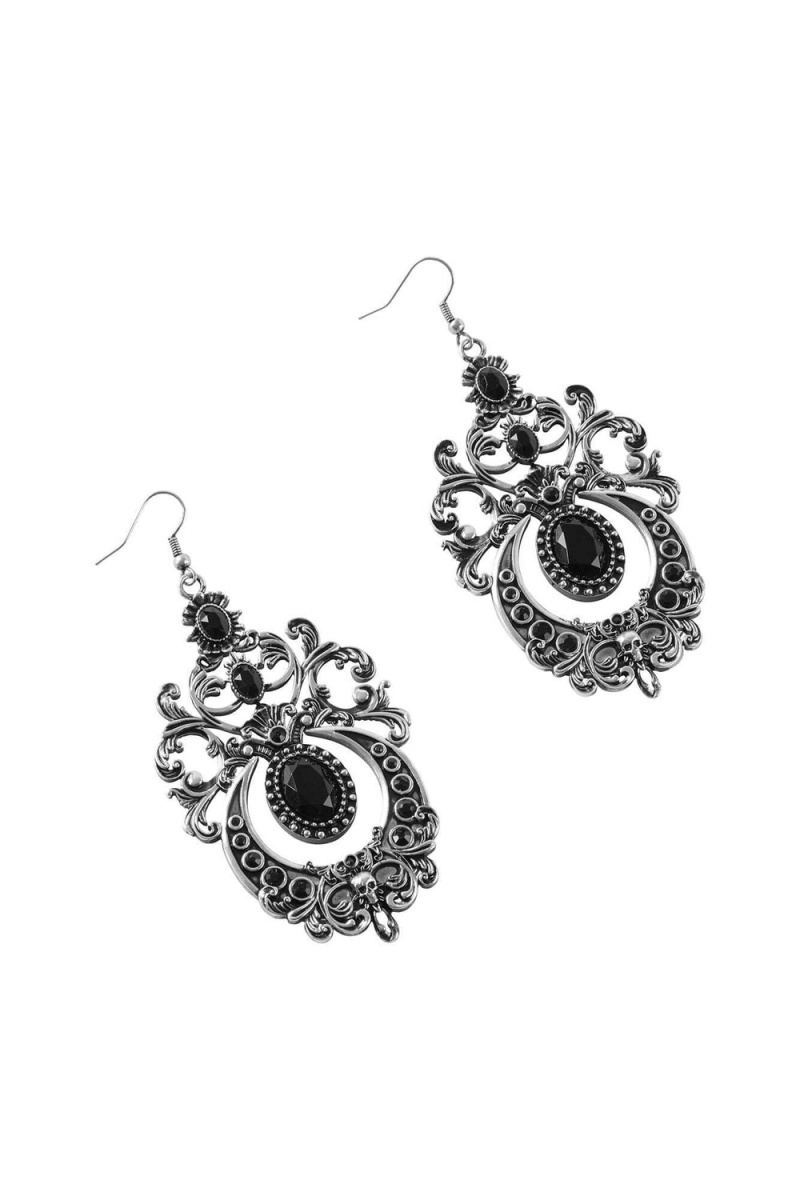 Killstar Samara Earrings Stříbrné | IPDVTH-561