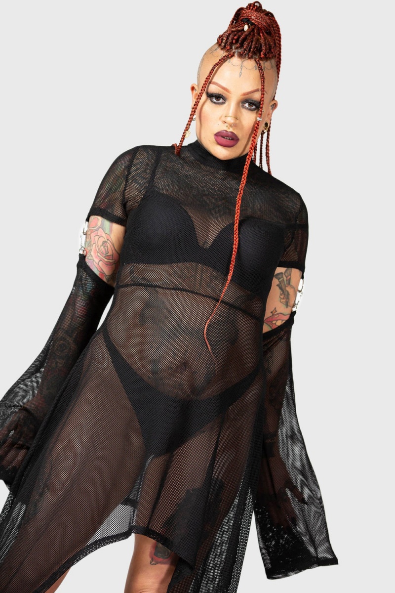 Killstar Saturns Tunic Černé | AUDQNV-694