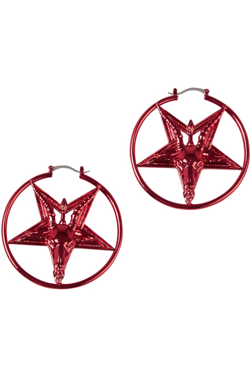 Killstar Seeing Red Earrings Červené | LZOTSD-132