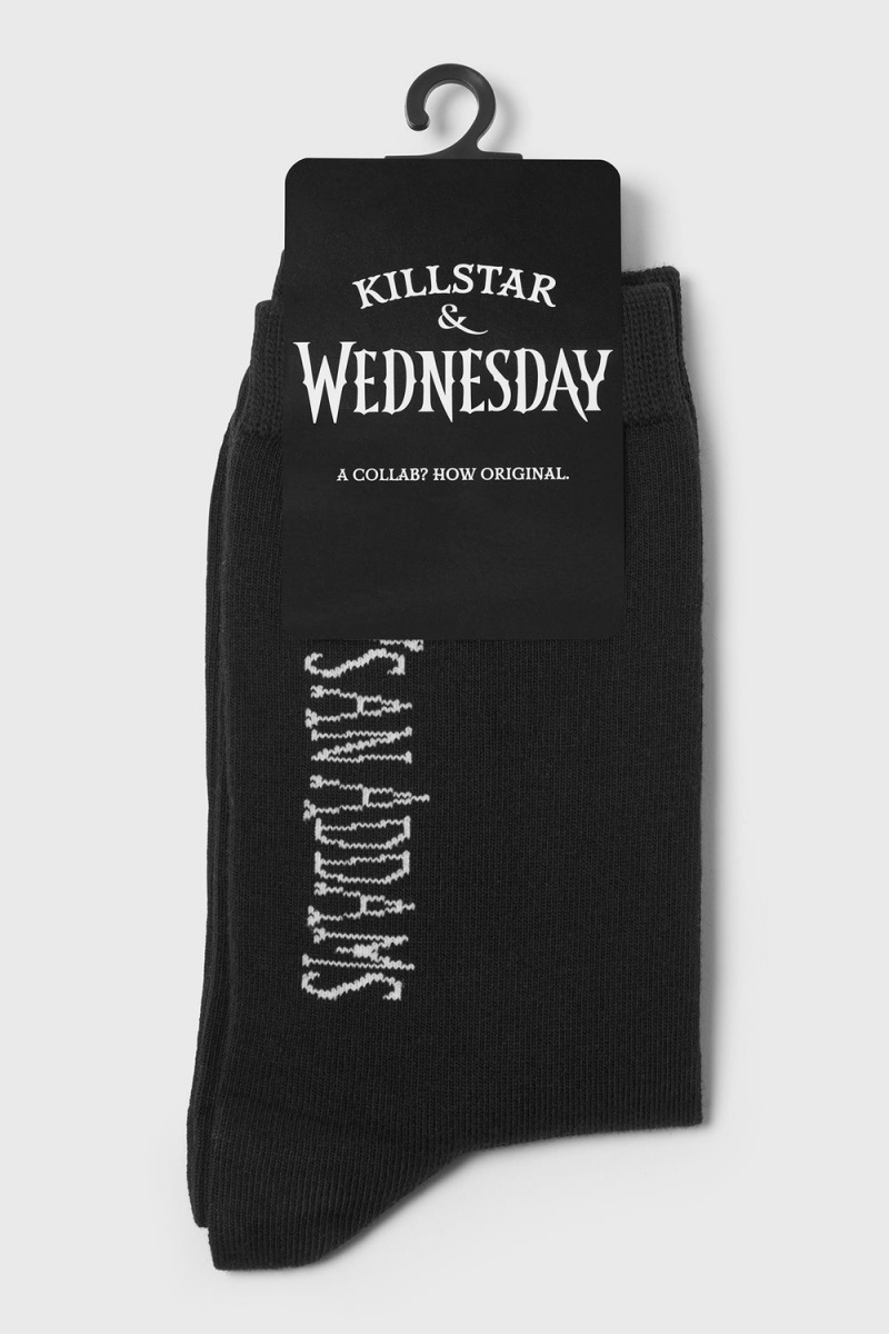 Killstar Sharpen Hatchets Ankle Socks Černé | QWBFXS-197