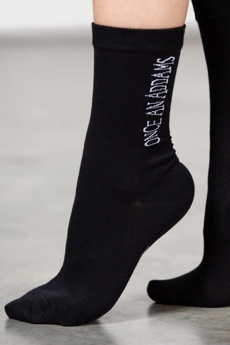 Killstar Sharpen Hatchets Ankle Socks Černé | QWBFXS-197