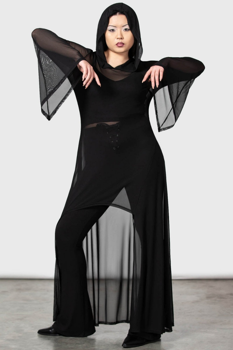 Killstar Sheer Mystery Cloak [B] Růžové | RBKUFA-613