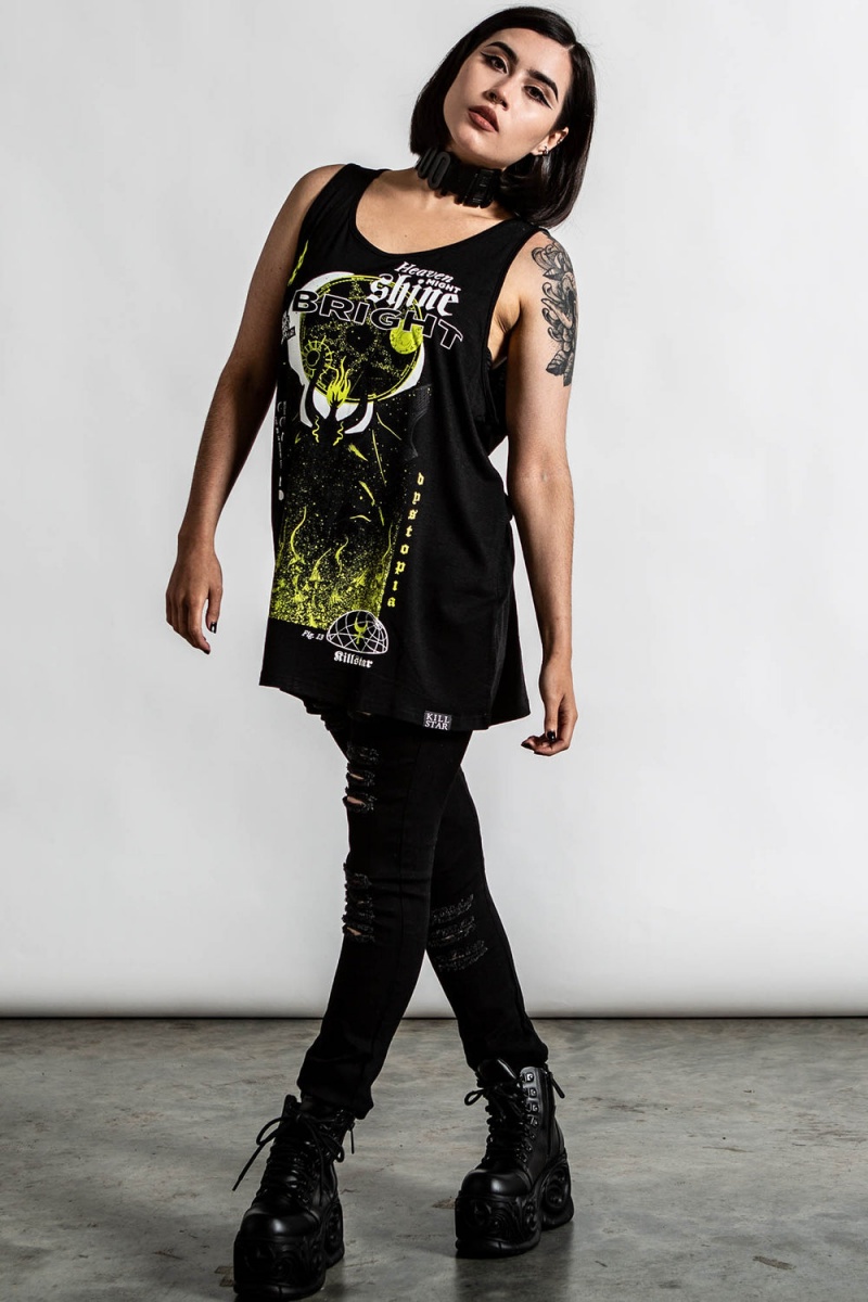 Killstar Shine Bright Vest Černé | MZEHYN-495