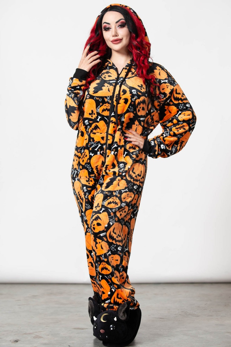 Killstar Shocktober Onesie Černé | CPZEKT-471
