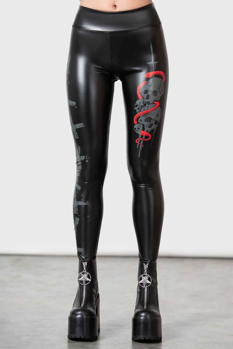Killstar Sinner Leggings Šedé | LMWXYT-142