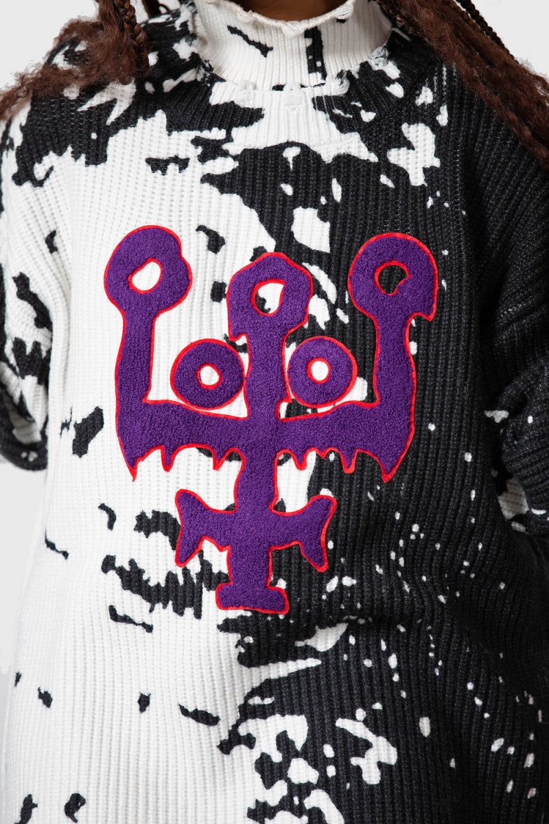 Killstar Slime Time Knit Svetrové Černé | GTQPUY-725
