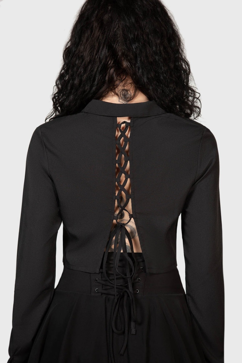 Killstar Sofia Shirt Černé | GRMNFA-523