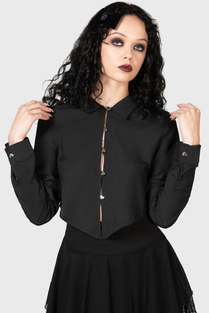Killstar Sofia Shirt Černé | GRMNFA-523