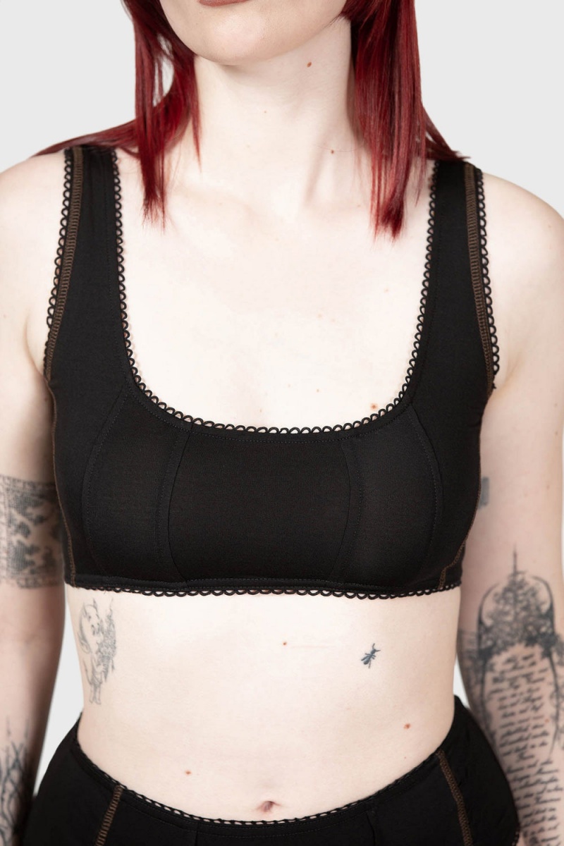 Killstar Solar Solstice Bralet Černé | BEYUFV-301