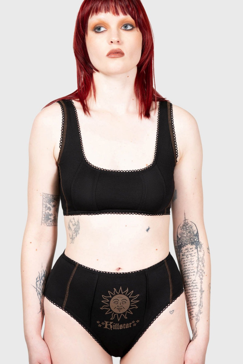 Killstar Solar Solstice Bralet Černé | BEYUFV-301