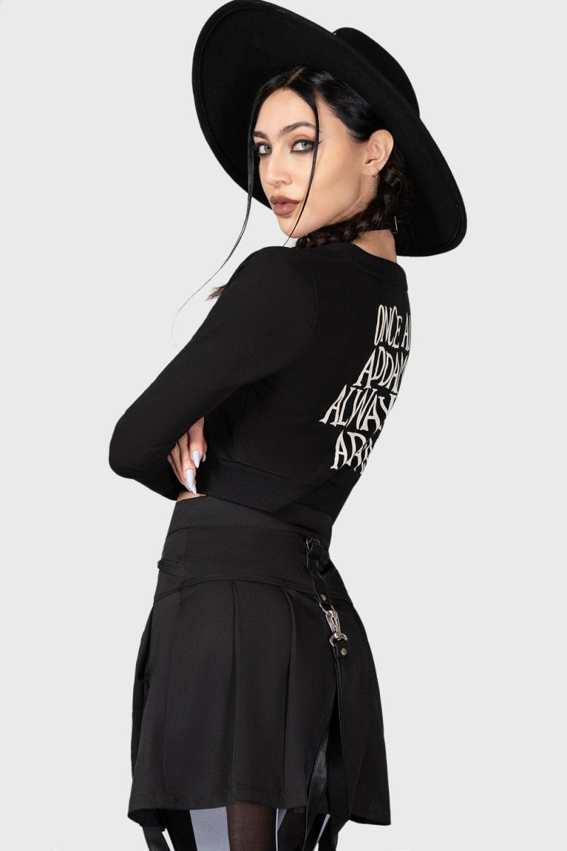 Killstar Solitude Suits Me Cardigan Černé | CVEMKI-716